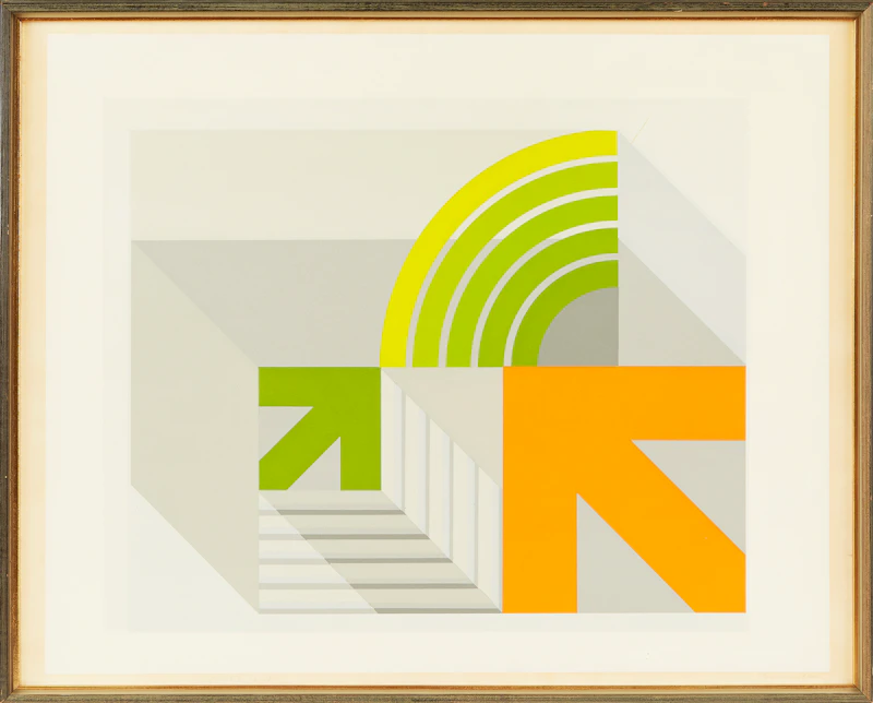 Gordon Appelbe Smith, Rainbow Green, colour serigraph - view 2