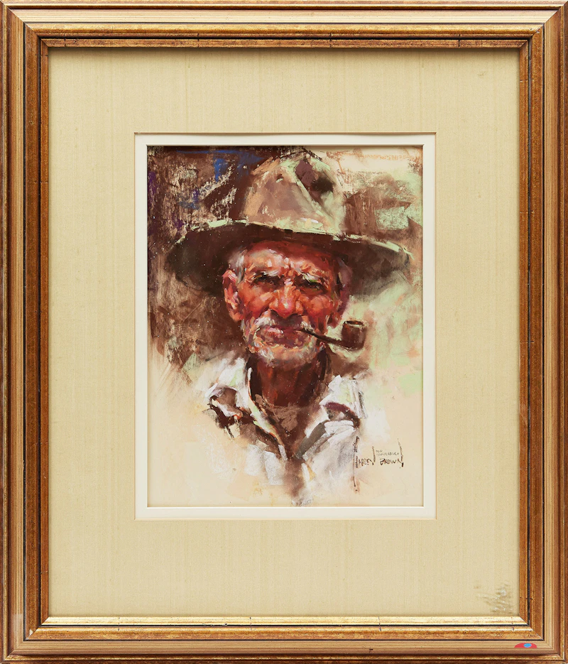 Harley Brown, Old Sourdough , pastel - view 2