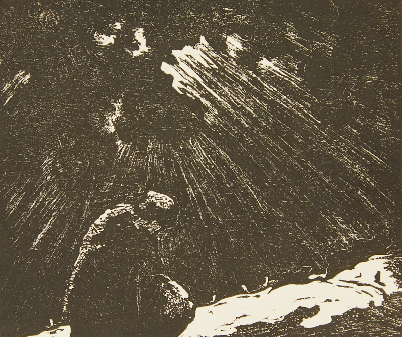 Rodolphe Duguay, La quêteuse; Winter Landscape