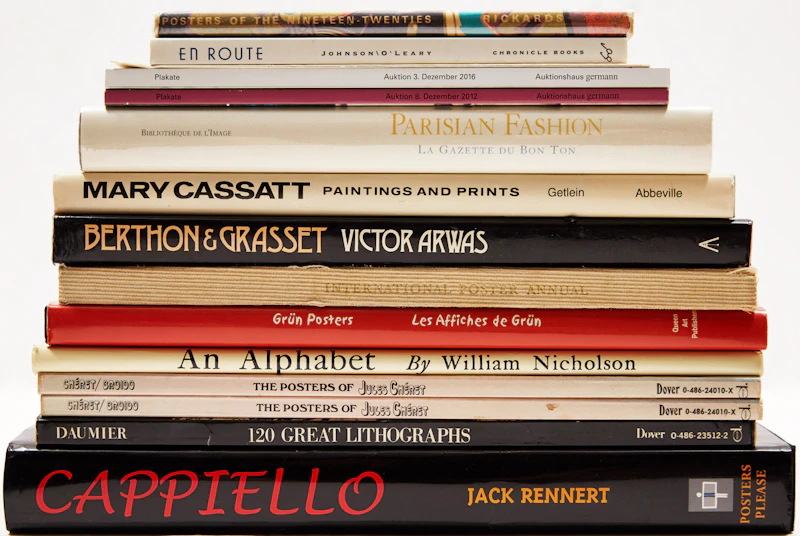 Selection of monographs and catalogues on Poster Arts by Books and Reference