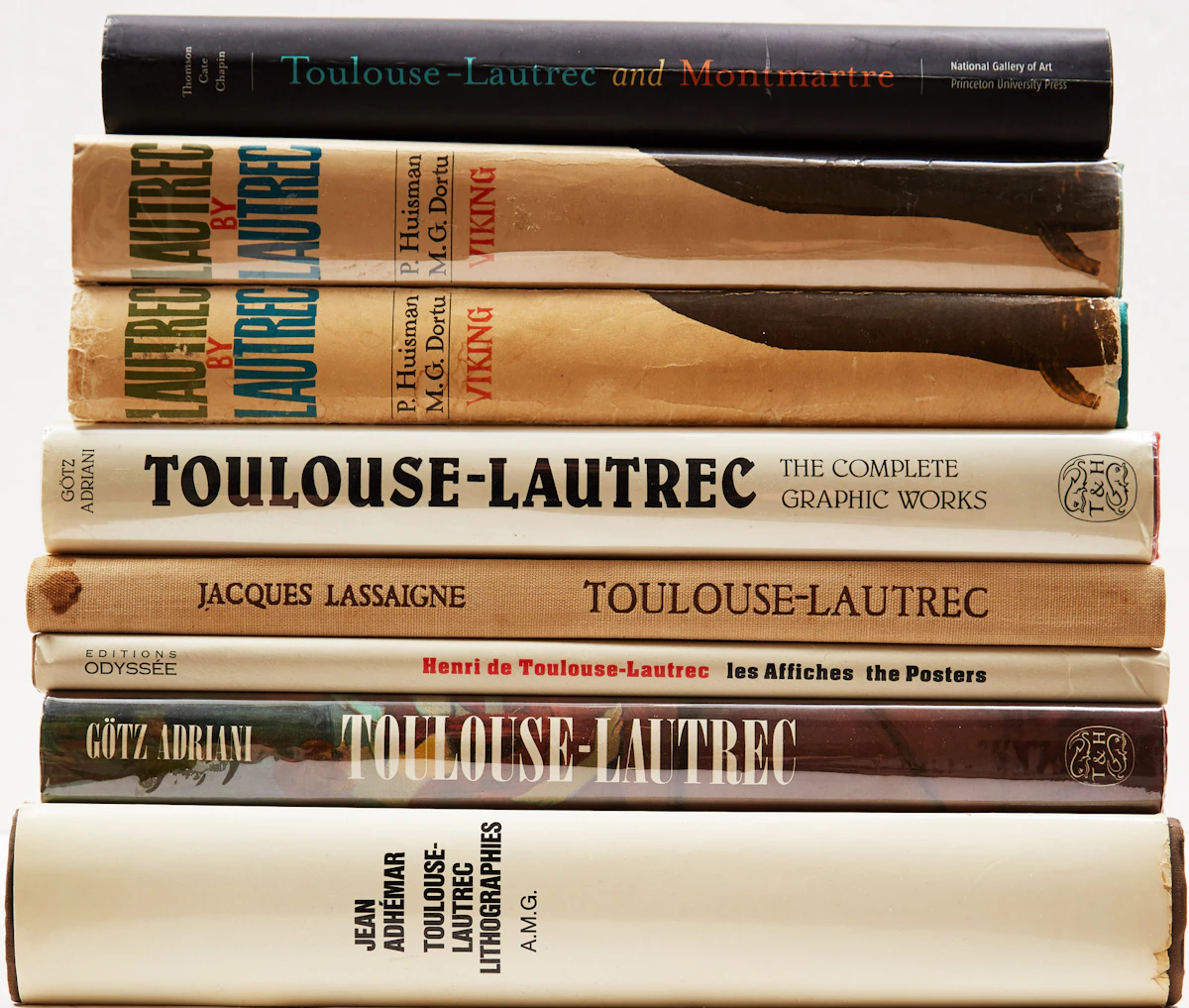Books and Reference, Selection of books on Toulouse-Lautrec, eight books