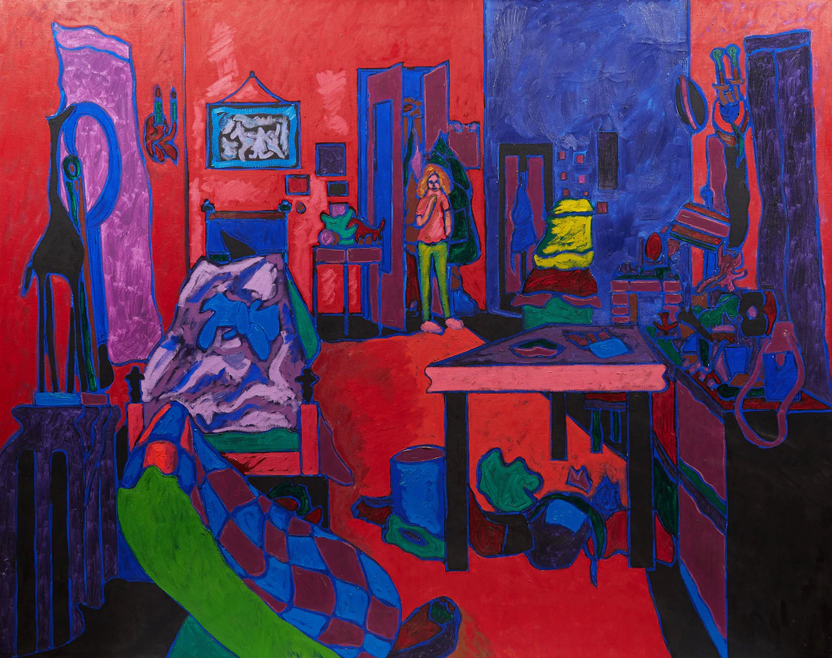 John Godfrey, Aileen’s Room, Nov. 1973, acrylic on canvas