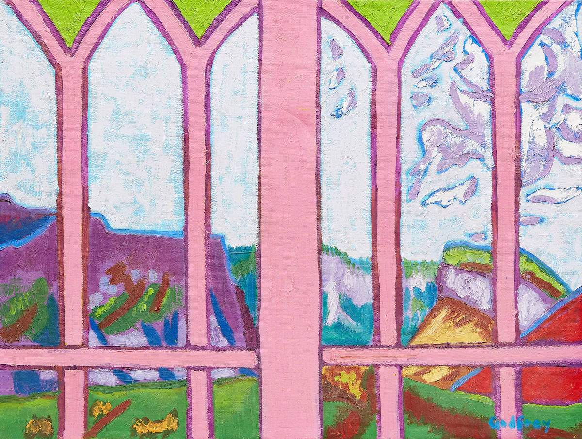 John Godfrey, Provence, oil on canvas, 1974