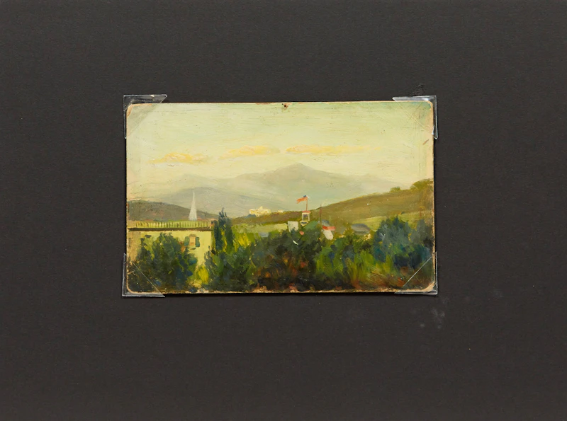 Frederic Marlett Bell-Smith, In the White Mountains, New England, oil on board - view 2