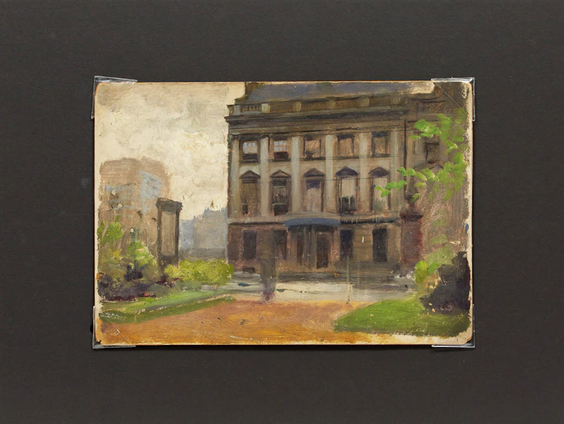 Frederic Marlett Bell-Smith, Study of a Building, oil on board - view 2