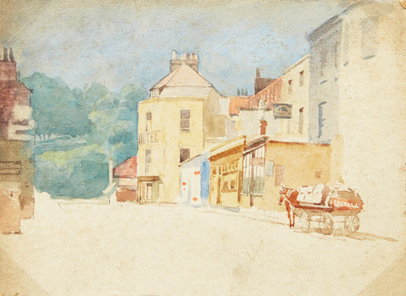 Frederic Marlett Bell-Smith, Hotel with Horse-Drawn Cart