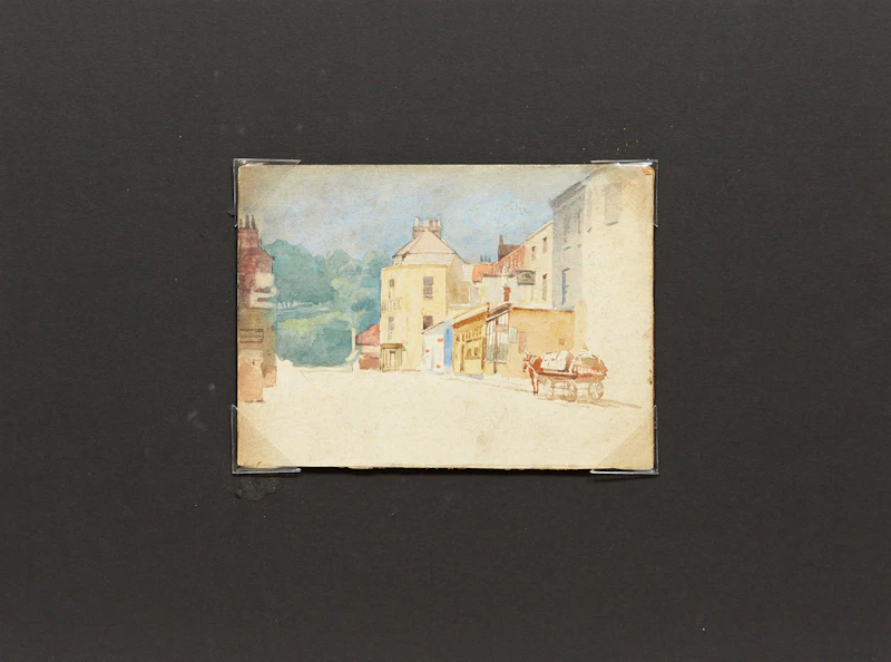 Frederic Marlett Bell-Smith, Hotel with Horse-Drawn Cart, watercolour - view 2