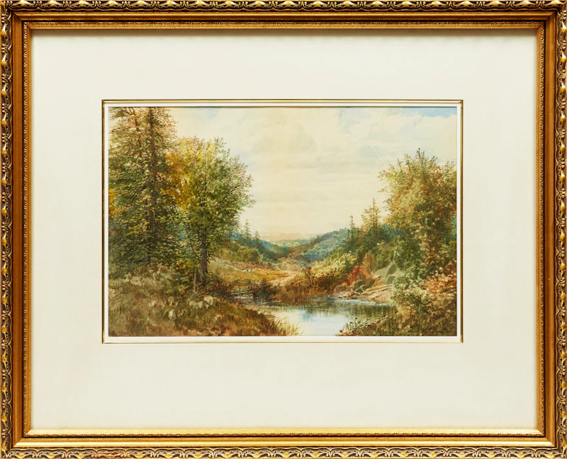Aaron Allan Edson, Scène Champêtre , watercolour - view 2