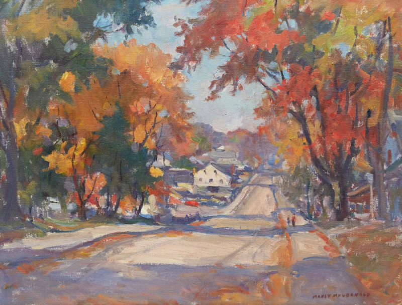 Autumn Roadway by Manly Edward MacDonald