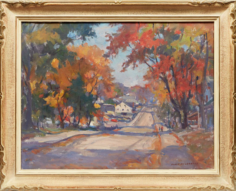 Manly Edward MacDonald, Autumn Roadway, oil on canvas - view 2