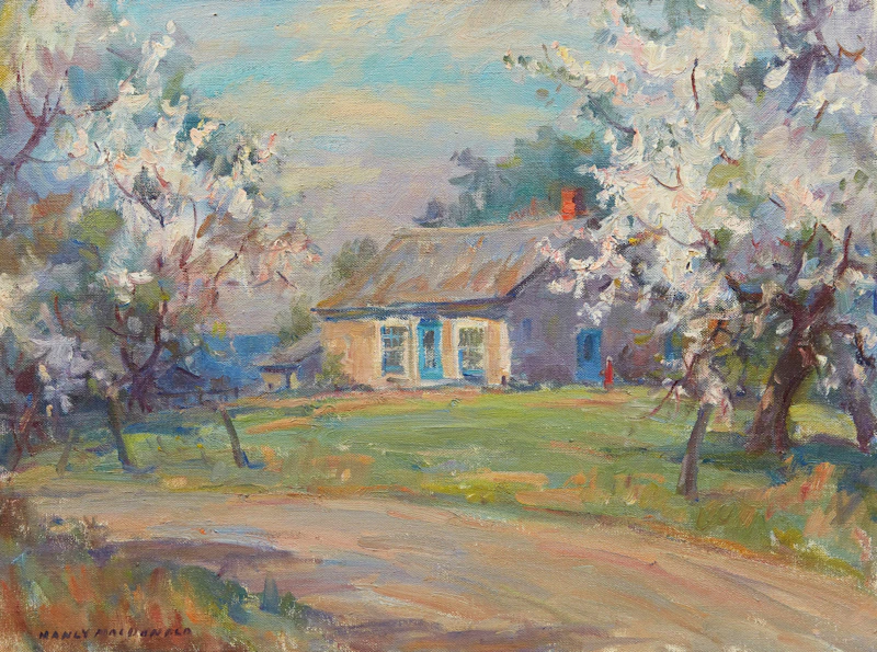Manly Edward MacDonald, Springtime Cottage, oil on canvas - view 1
