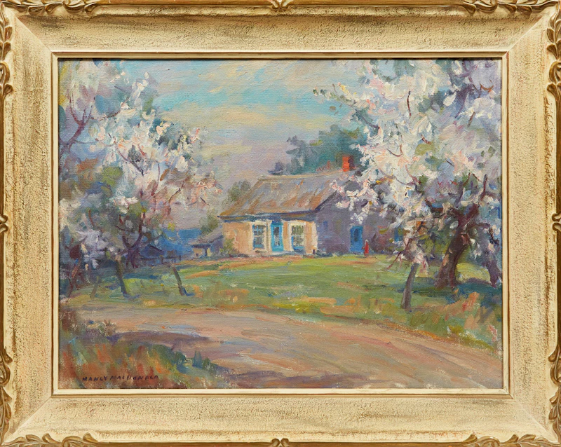Manly Edward MacDonald, Springtime Cottage, oil on canvas - view 2