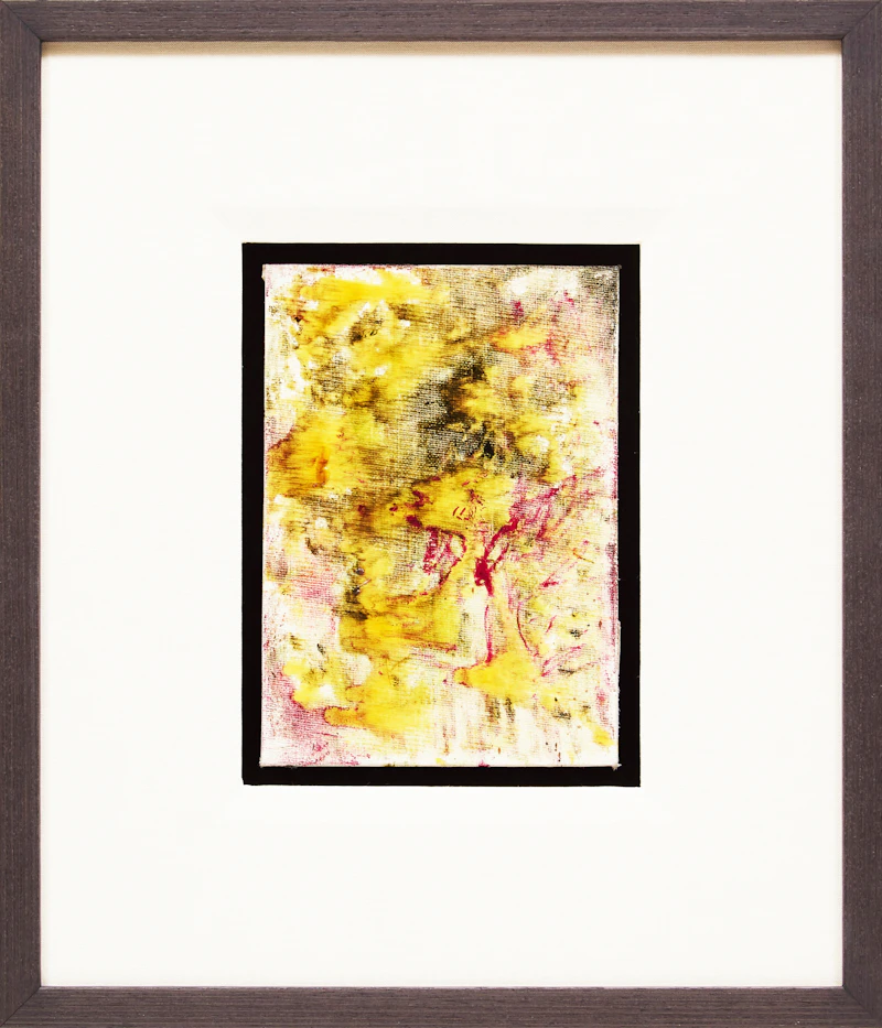 Lise Gervais, Abstraction , oil on canvas board, 1991 - view 2