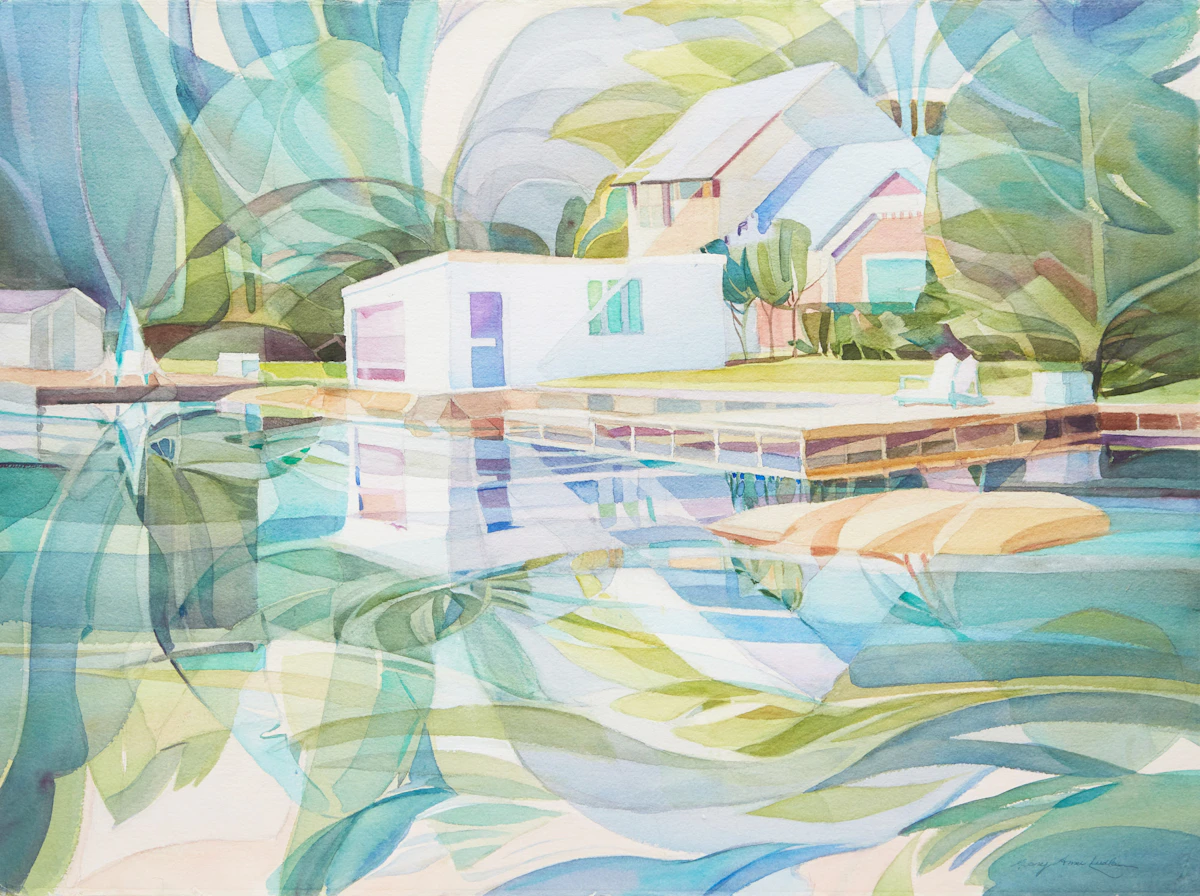 Mary Anne Ludlam, Summer Retreat, watercolour, 1999