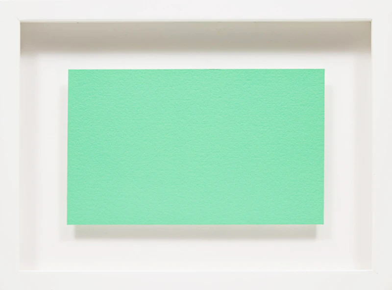 Claude Tousignant, Monochrome, acrylic on card - view 2