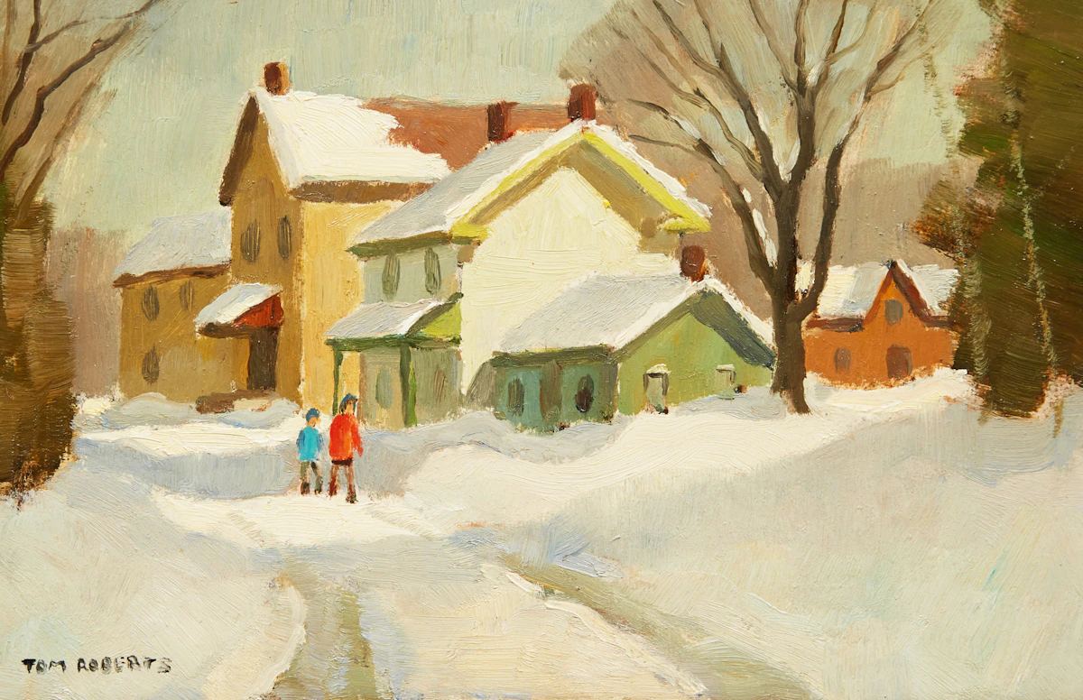 Thomas Keith Roberts, Eden Mills , oil on board