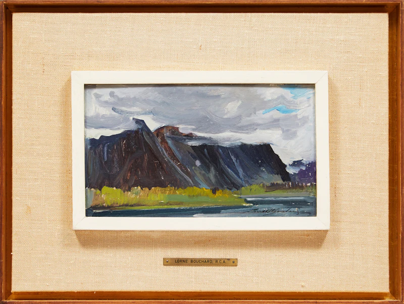 George Lorne Holland Bouchard, Mackenzie Range, N.W.T. , oil on board, August 1962 - view 2