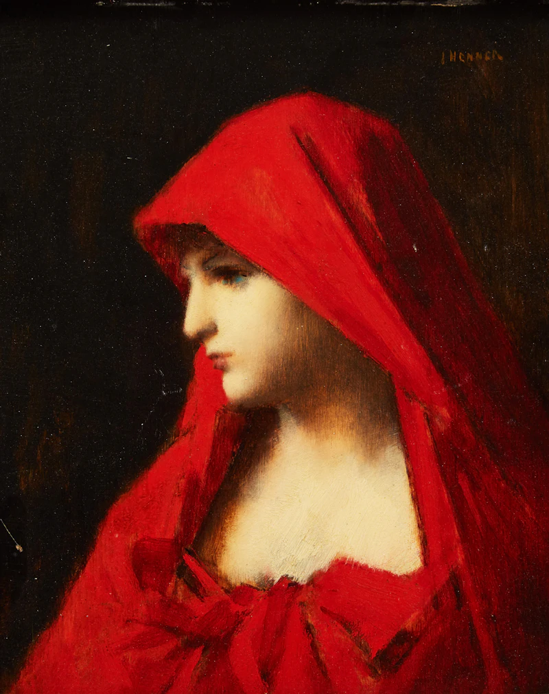 Attributed to Jean-Jacques Henner, Fabiola, oil on board - view 1