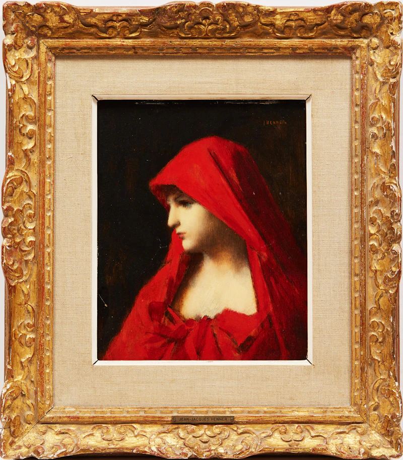 Attributed to Jean-Jacques Henner, Fabiola, oil on board - view 2