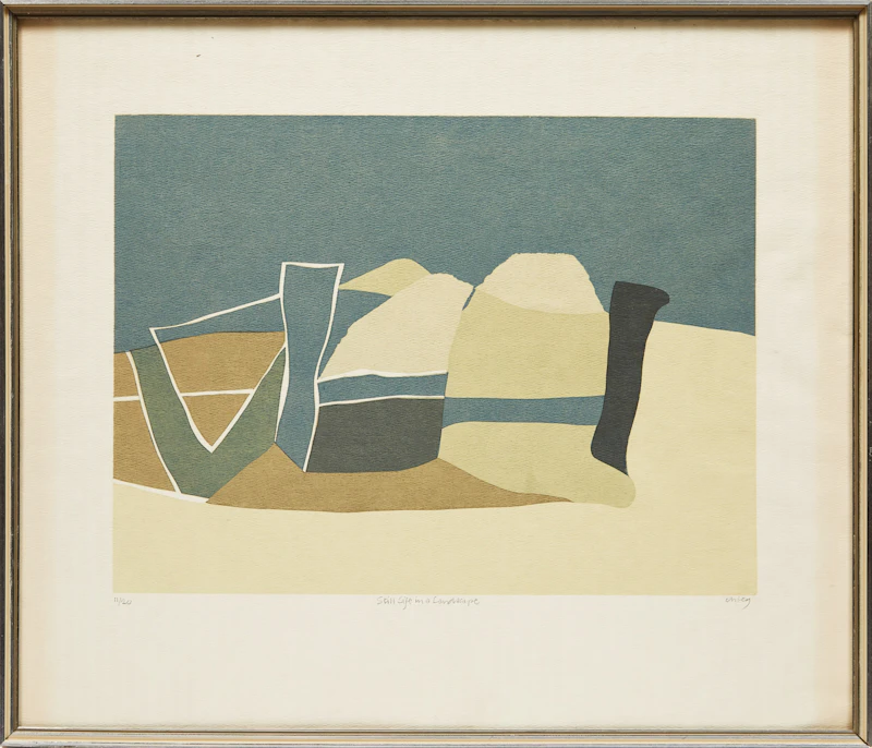 Toni Onley, Still Life in a Landscape, silkscreen - view 2