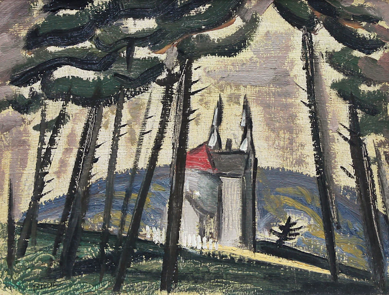 Jack Hamilton Bush, Church at Mattawa (1947)