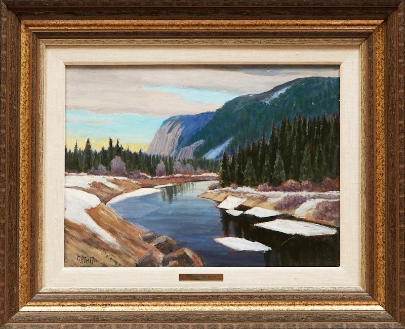 Gordon Edward Pfeiffer, Rivière St. Marguerite, oil on board - view 1