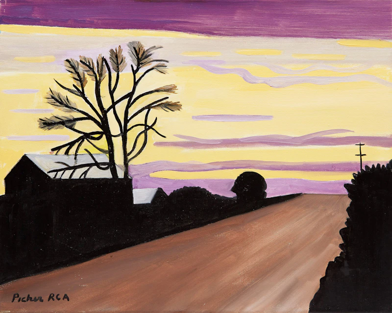 Claude Picher, Before Night, oil on canvas - view 1