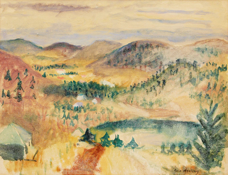 Rose Wiselberg, Laurentian Landscape, oil on canvas board - view 2
