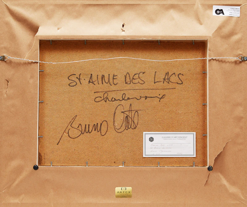 Bruno Côté, St. Aimé des Lacs, Charlevoix, oil on board, 1979 - view 3