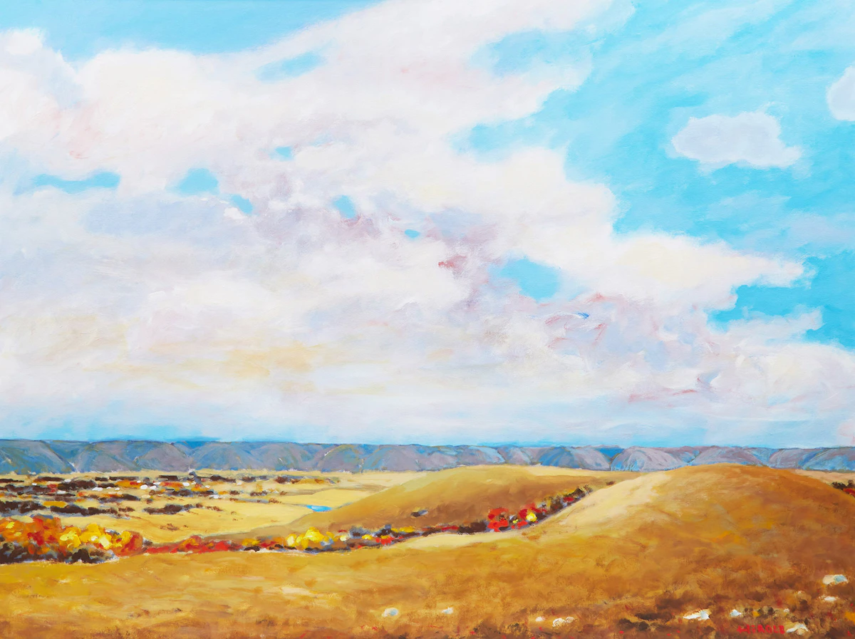 Hans  Herold, Fort Carlton, Saskatchewan, oil on canvas