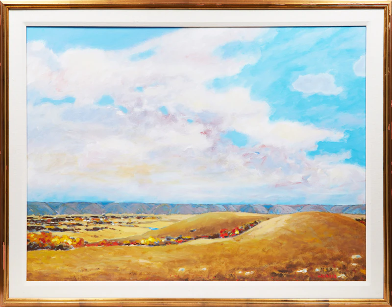 Hans  Herold, Fort Carlton, Saskatchewan, oil on canvas - view 2