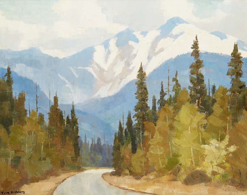 Thomas Keith Roberts, Road to Garibaldi, oil on board - view 2