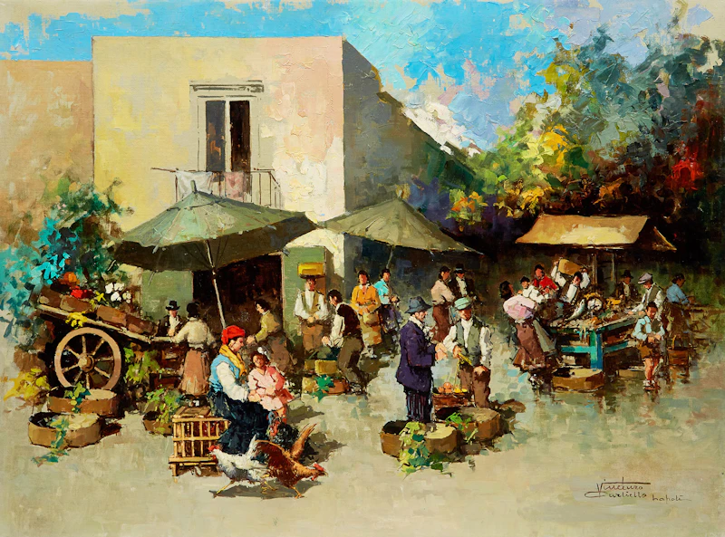 Mercatino Siciliano by Vincenzo Curtiello