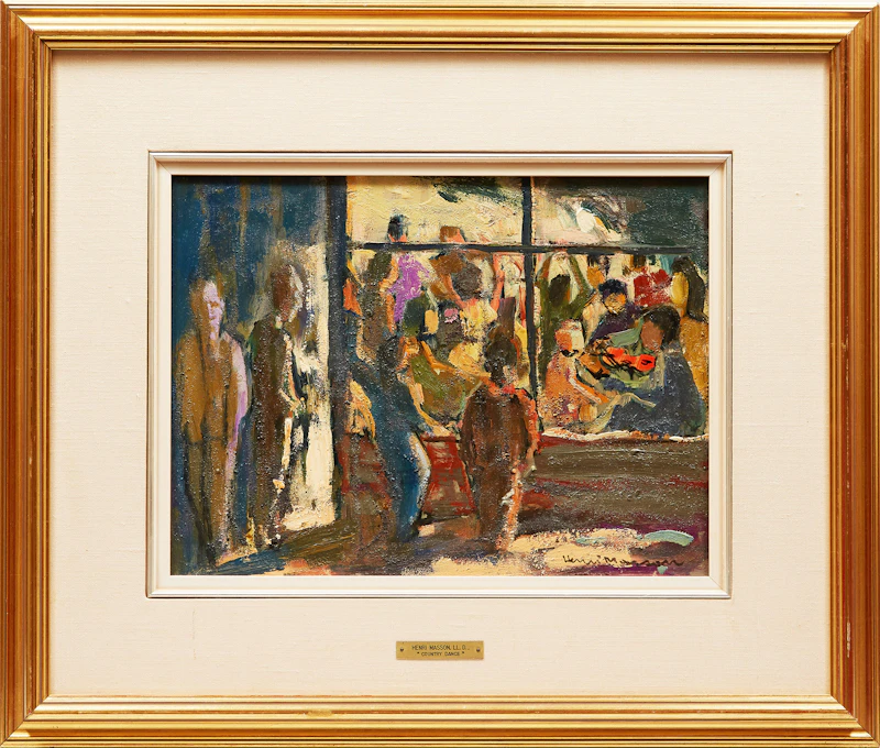 Henri Leopold Masson, Country Dance, oil on board - view 1