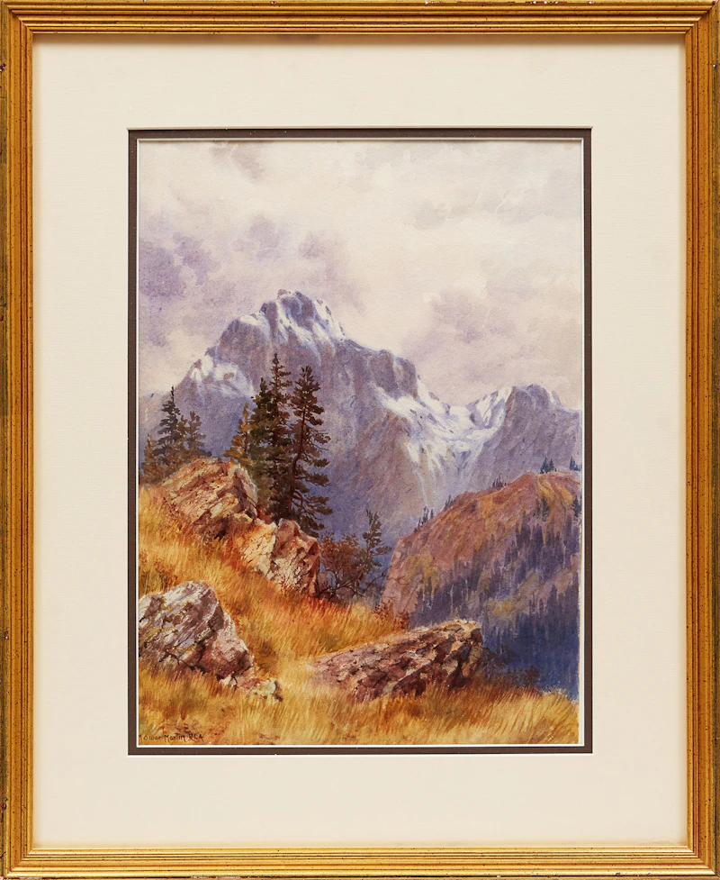 Thomas Mower Martin, Mountain Range, watercolour - view 2