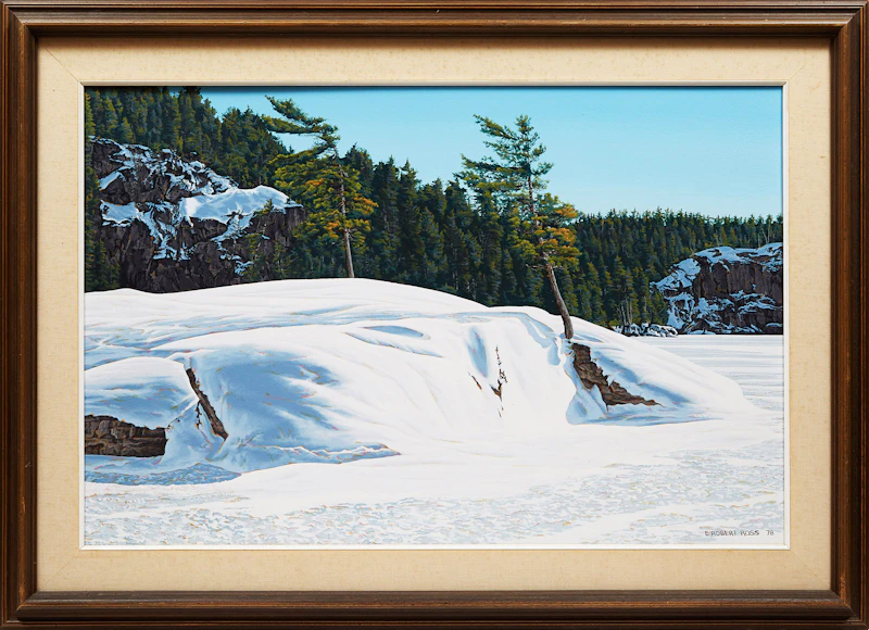 Rock Lake - Winter by E. Robert Ross