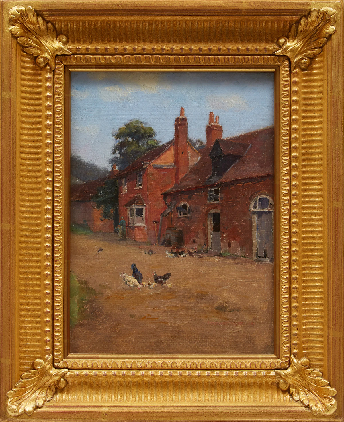 Farquhar McGillivray Strachan Knowles, Cottage at Cassiobury, Hertfordshire, oil on canvas