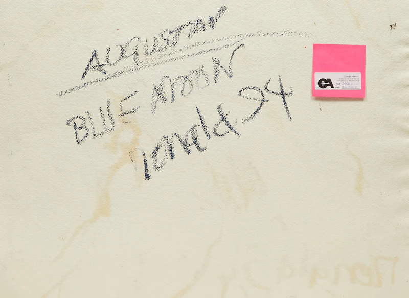William Ronald, Augustan Blue Moon, mixed media on paper, 1994 - view 2