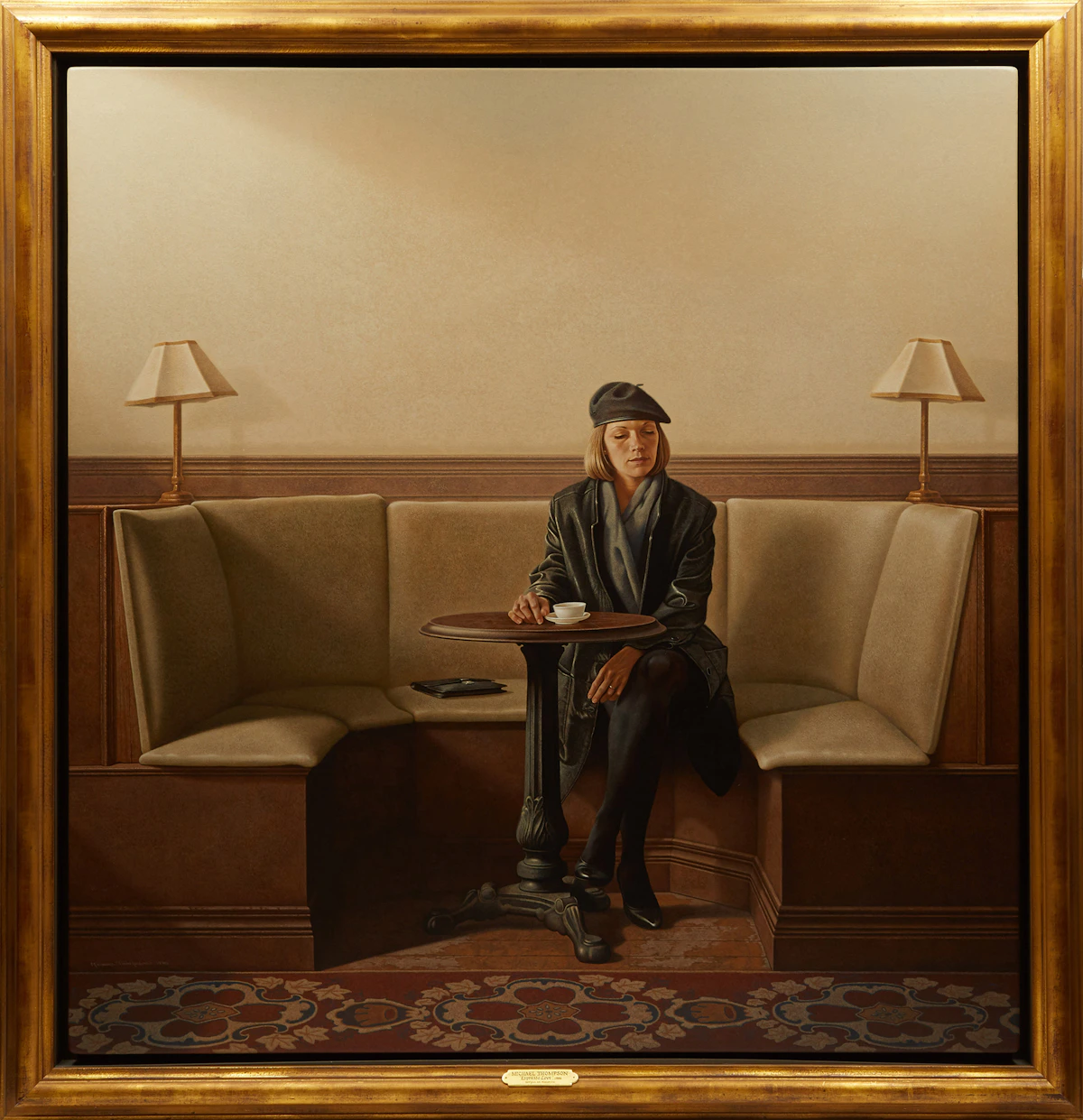 Michael Thompson, Espresso Love, acrylic on masonite, 1986