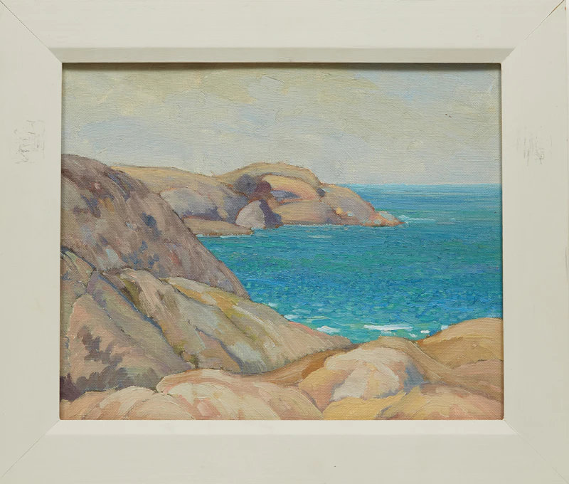 Coastal Landscape, Peggy’s Cove; Village Landscape, Peggy’s Cove by George Henry Griffin