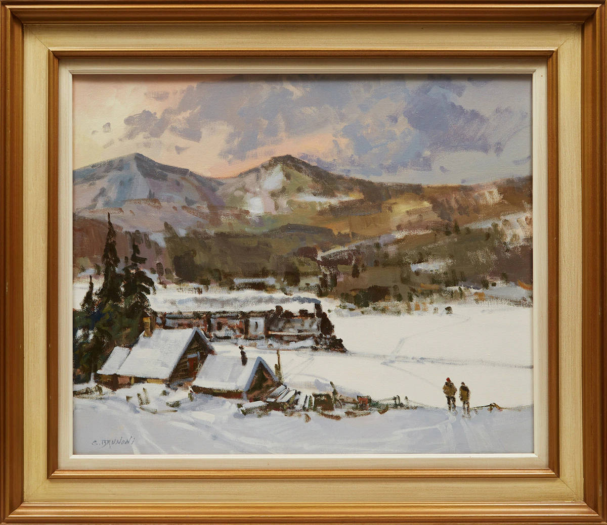 Serge Brunoni, Toujours à l’heure, oil on canvas
