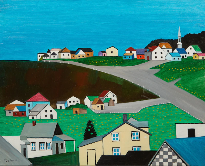 Claude Picher, Tourelle, oil on canvas - view 2