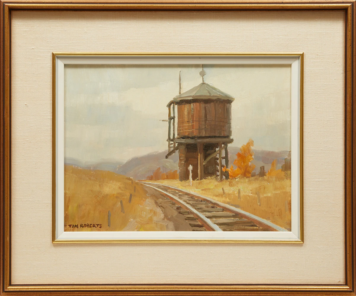 Thomas Keith Roberts, The Old Water Tower, oil on board