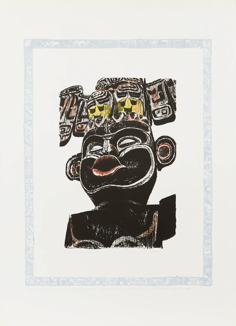 Gordon Appelbe Smith, Homage to Bill Skow ‘47, colour lithograph, 1993 - view 2