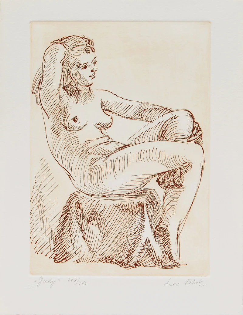 Books and Reference, Paul Duval “Leo Mol”; Leo Mol “Judy” and “Lora” lithographs, book with two prints - view 3