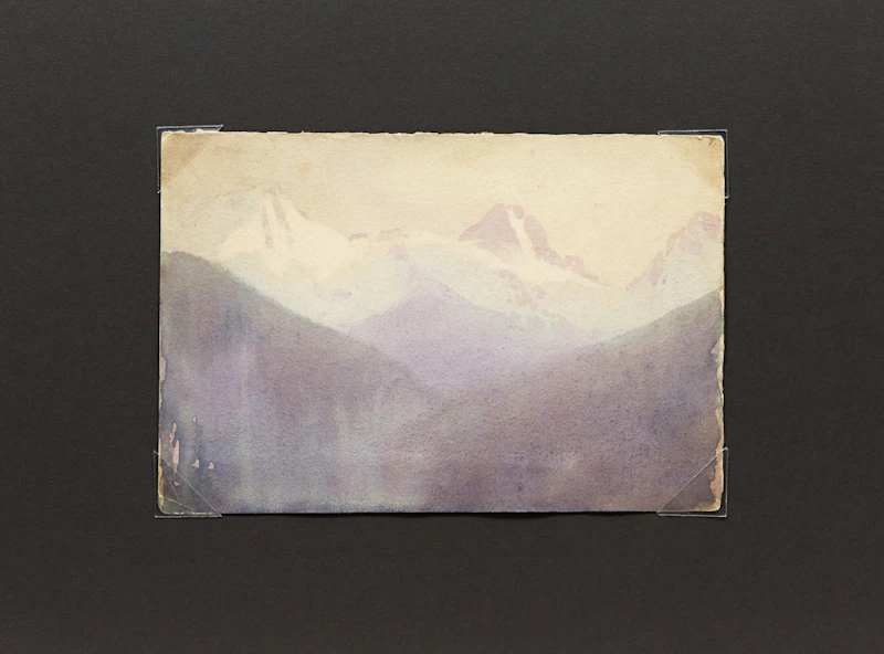 Frederic Marlett Bell-Smith, Mountain Peak, watercolour - view 2