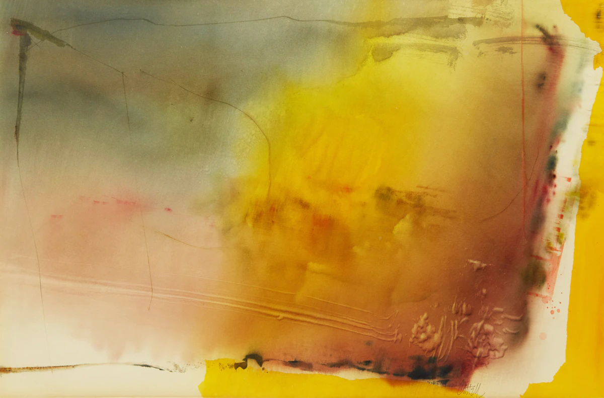 Raymond Victor Cattell, Abstraction, watercolour