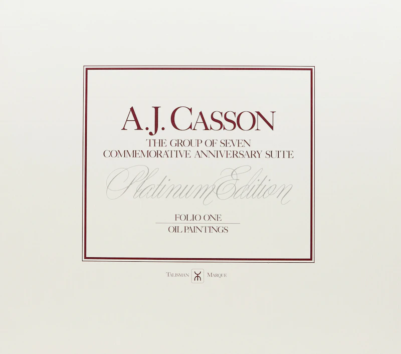 A.J. Casson: The Group of Seven Commemorative Anniversary Suite (Folio One: Oil Paintings) by Alfred Joseph Casson