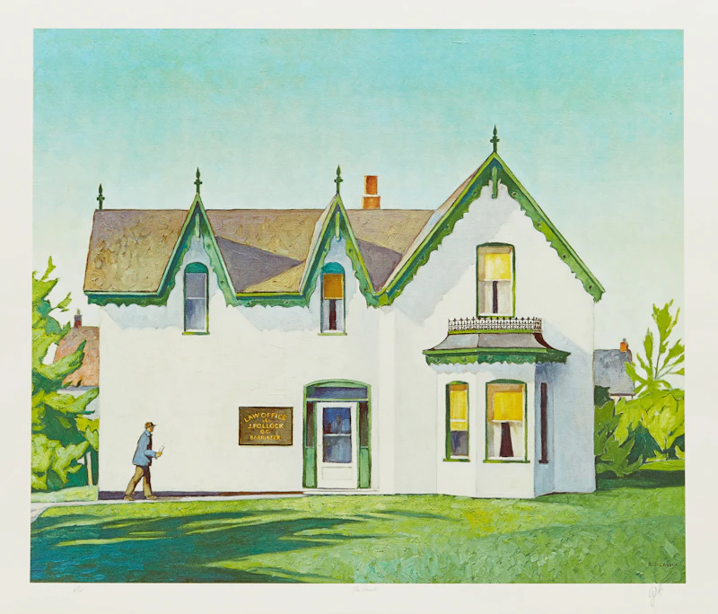 Alfred Joseph Casson, A.J. Casson: The Group of Seven Commemorative Anniversary Suite (Folio One: Oil Paintings), folio of seven colour lithographs - view 3