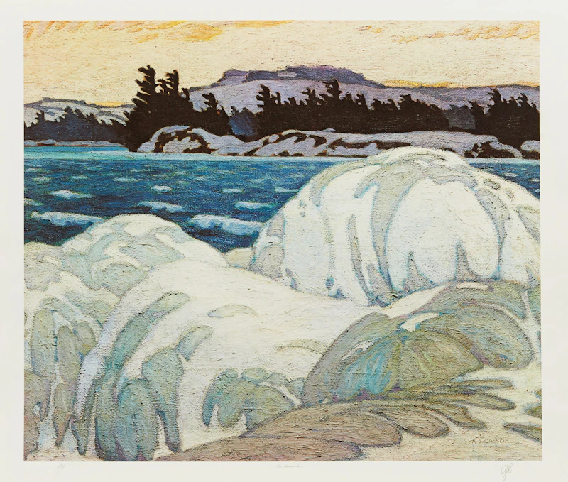 Alfred Joseph Casson, A.J. Casson: The Group of Seven Commemorative Anniversary Suite (Folio One: Oil Paintings), folio of seven colour lithographs - view 4